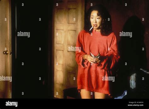 Sandra Oh Breasts, Thong Scene in Dancing At The Blue Iguana